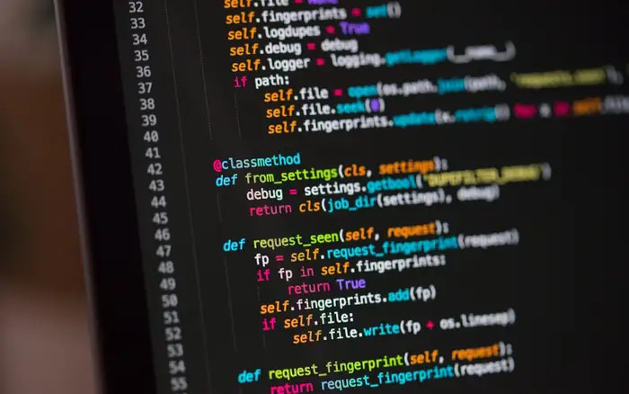 School student learning coding and practical computer skills